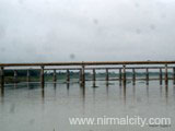Railway bridge on river Godavari