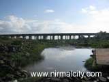 Soan bridge view from Pushkar Ghat, Soan